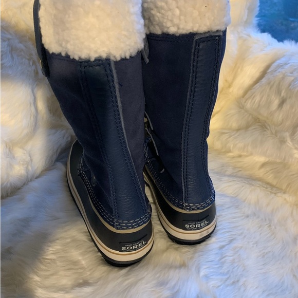 Sorel Joan Sherpa Boots Women’s Size 7 New Blue Winter Warm - Picture 5 of 8